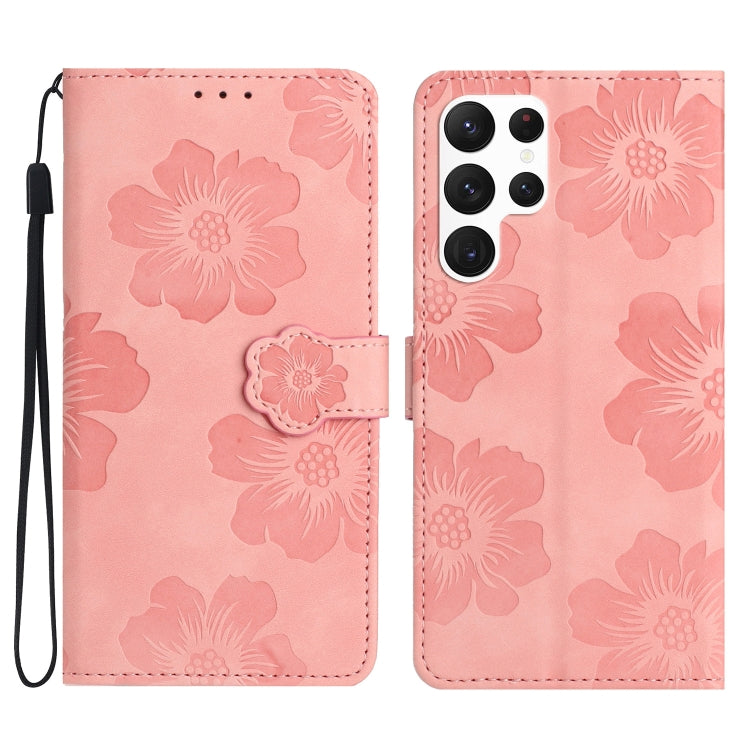 Custodia portafoglio in pelle con motivo floreale per smartphone