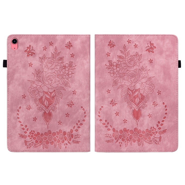 Custodia per tablet in pelle goffrata farfalla rosa, For iPad 10th Gen 10.9 2022