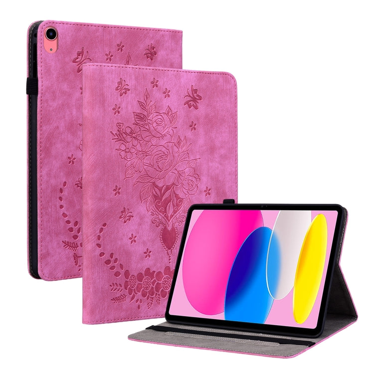 Custodia per tablet in pelle goffrata farfalla rosa, For iPad 10th Gen 10.9 2022