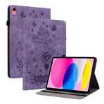 Custodia in pelle farfalla rosa per iPad 10th Gen 10.9 (2022)