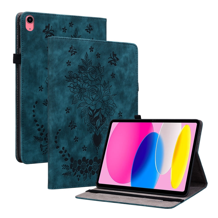 Custodia in pelle farfalla rosa per iPad 10th Gen 10.9 (2022)