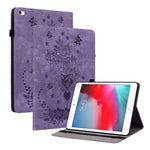 Custodia tablet in pelle goffrata rosa compatibile iPad