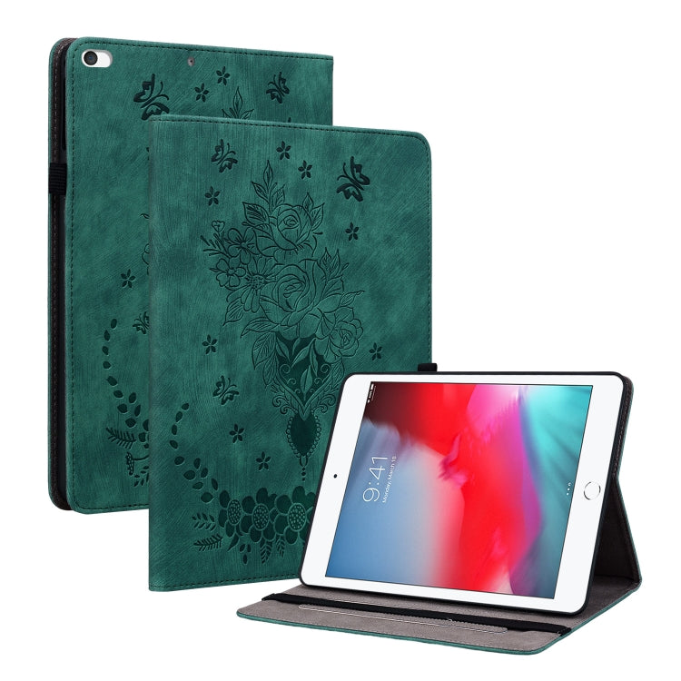Custodia Smart Tablet in pelle goffrata farfalla rosa, For iPad Pro 11 2021 / Air 4 2020, For iPad mini 5 / 4 / 3 / 2 / 1, For iPad 9.7 2018 / 2017 / Air / Air 2