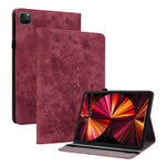 Custodia tablet in pelle goffrata rosa compatibile iPad
