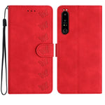Custodia per telefono in pelle goffrata con sette farfalle, For Sony Xperia 1 IV, For Sony Xperia L4, For Sony Xperia 5, For Sony Xperia L3