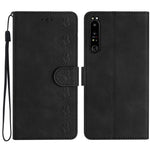 Custodia per telefono in pelle goffrata con sette farfalle, For Sony Xperia 1 IV, For Sony Xperia L4, For Sony Xperia 5, For Sony Xperia L3