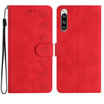 Custodia per telefono in pelle goffrata con sette farfalle, For Sony Xperia 1 IV, For Sony Xperia L4, For Sony Xperia 5, For Sony Xperia L3