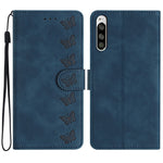 Custodia per telefono in pelle goffrata con sette farfalle, For Sony Xperia 1 IV, For Sony Xperia L4, For Sony Xperia 5, For Sony Xperia L3