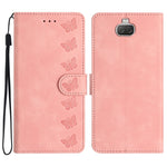 Custodia per telefono in pelle goffrata con sette farfalle, For Sony Xperia 10