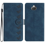 Custodia per telefono in pelle goffrata con sette farfalle, For Sony Xperia 10