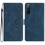 Custodia per telefono in pelle goffrata con sette farfalle, For Sony Xperia 10 VI, For Sony Xperia 1 VI, For Sony Xperia 1 V 2023, For Sony Xperia 10 V 2023
