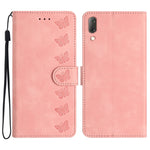 Custodia per telefono in pelle goffrata con sette farfalle, For Sony Xperia 1 IV, For Sony Xperia L4, For Sony Xperia 5, For Sony Xperia L3