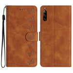 Custodia per telefono in pelle goffrata con sette farfalle, For Sony Xperia 1 IV, For Sony Xperia L4, For Sony Xperia 5, For Sony Xperia L3