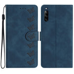 Custodia per telefono in pelle goffrata con sette farfalle, For Sony Xperia 1 IV, For Sony Xperia L4, For Sony Xperia 5, For Sony Xperia L3