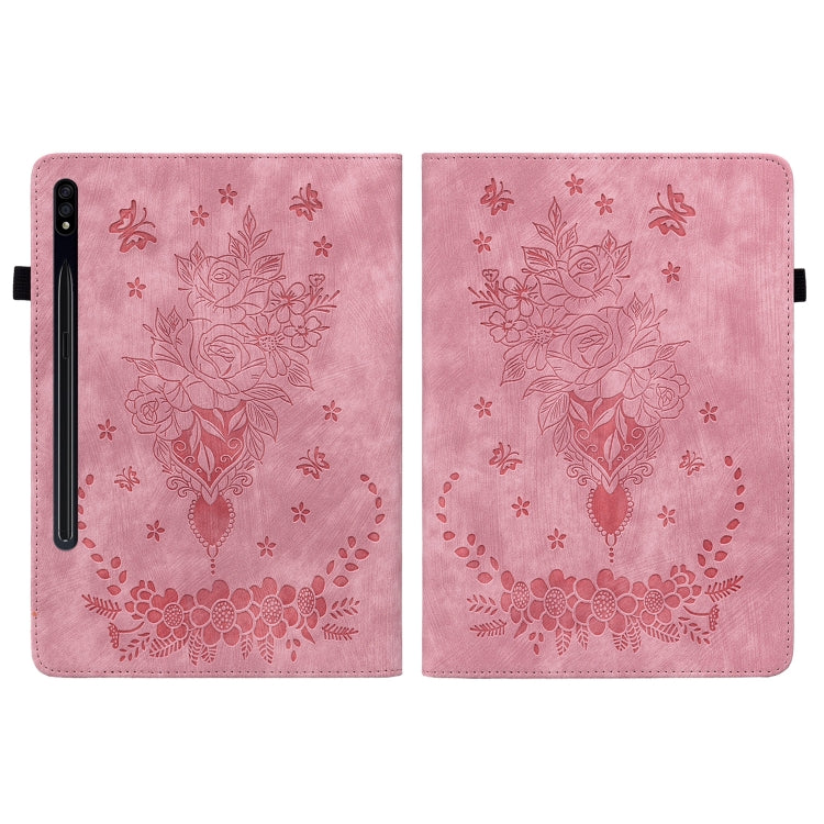 Custodia tablet in pelle rosa per Samsung Galaxy Tab S9+