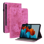 Custodia tablet in pelle rosa per Samsung Galaxy Tab S9+