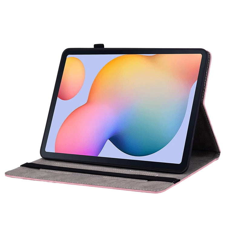 Custodia per tablet in pelle goffrata farfalla rosa, For Samsung Galaxy Tab S5e/T720/T725, For Samsung Galaxy Tab A 10.1 2019 T510, For Samsung Galaxy Tab A 8.0 2019 T290, For Samsung Galaxy Tab S4 10.5 SM-T830