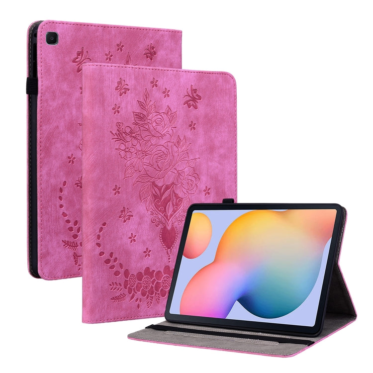 Custodia per tablet in pelle goffrata farfalla rosa, For Samsung Galaxy Tab S5e/T720/T725, For Samsung Galaxy Tab A 10.1 2019 T510, For Samsung Galaxy Tab A 8.0 2019 T290, For Samsung Galaxy Tab S4 10.5 SM-T830