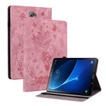 Custodia tablet in pelle goffrata rosa per Samsung Galaxy Tab A 1