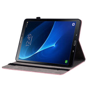 Custodia tablet in pelle goffrata rosa per Samsung Galaxy Tab A 1
