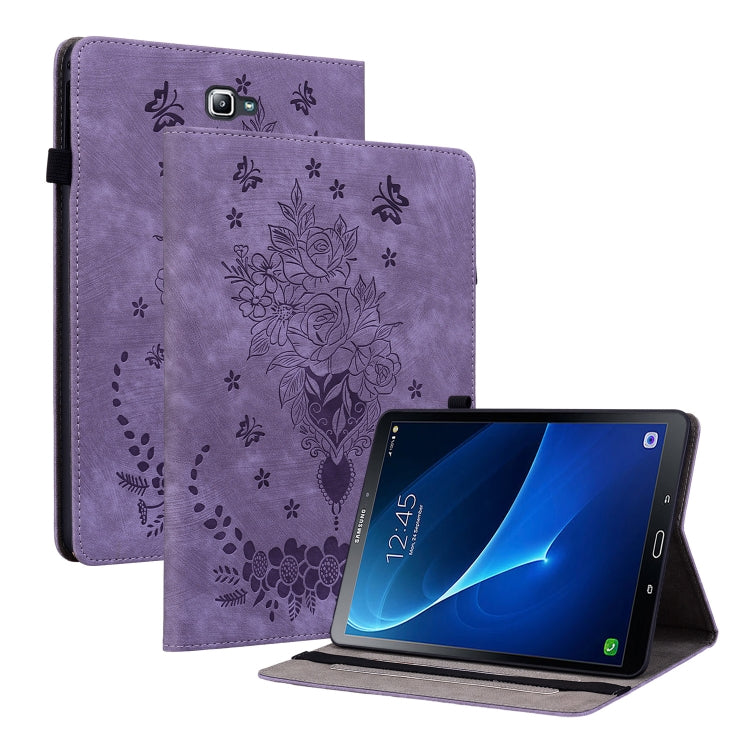 Custodia tablet in pelle goffrata rosa per Samsung Galaxy Tab A 1