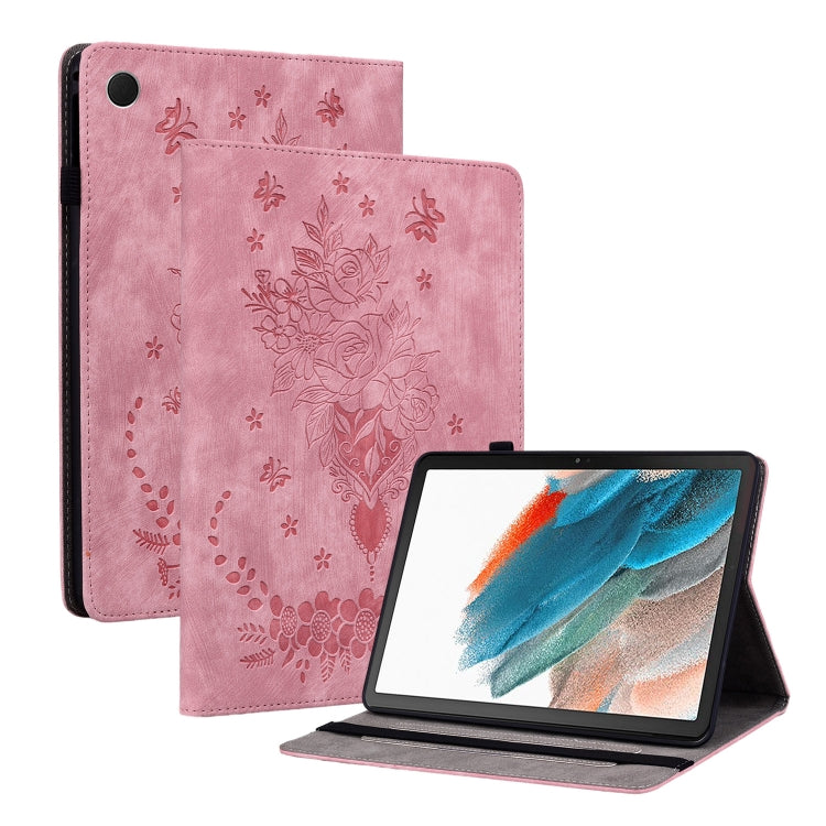 Custodia tablet in pelle goffrata rosa per Galaxy Tab S11