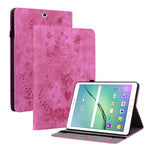 Custodia tablet in pelle goffrata rosa per Samsung Galaxy Tab A 1
