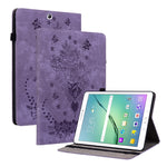 Custodia tablet in pelle goffrata rosa per Samsung Galaxy Tab A 1