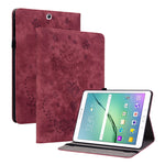 Custodia tablet in pelle goffrata rosa per Samsung Galaxy Tab A 1