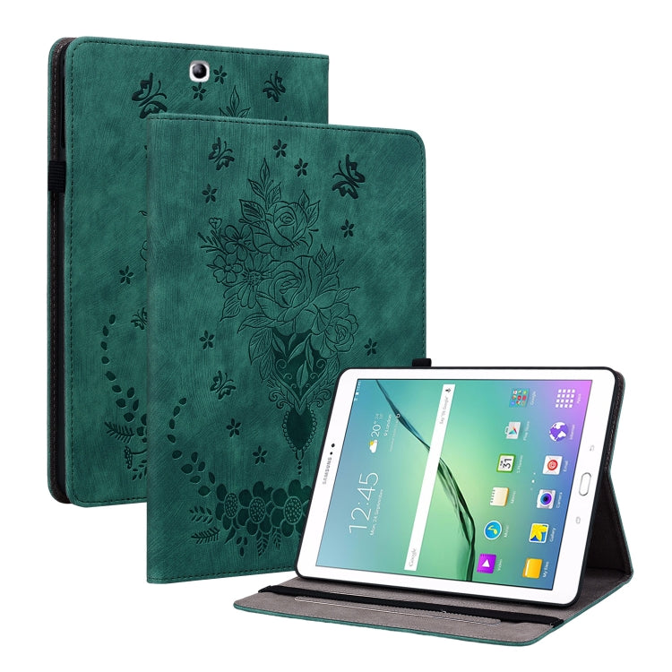 Custodia tablet in pelle goffrata rosa per Samsung Galaxy Tab A 1