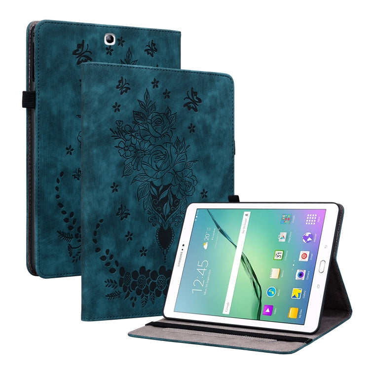 Custodia tablet in pelle goffrata rosa per Samsung Galaxy Tab A 1