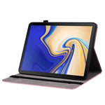 Custodia tablet in pelle goffrata rosa per Samsung Galaxy Tab A 1