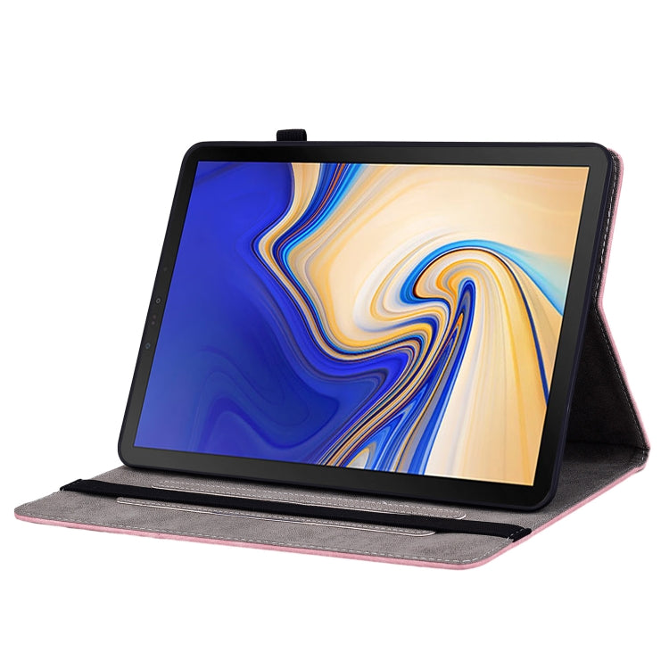 Custodia tablet in pelle goffrata rosa per Samsung Galaxy Tab A 1
