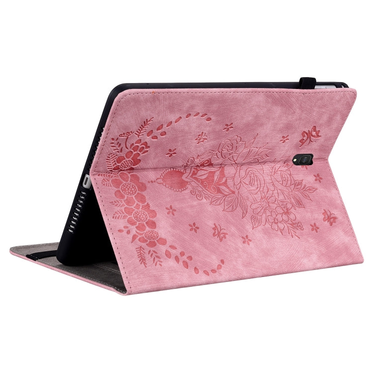 Custodia tablet in pelle goffrata rosa per Samsung Galaxy Tab A 1