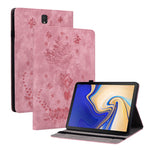 Custodia tablet in pelle goffrata rosa per Samsung Galaxy Tab A 1