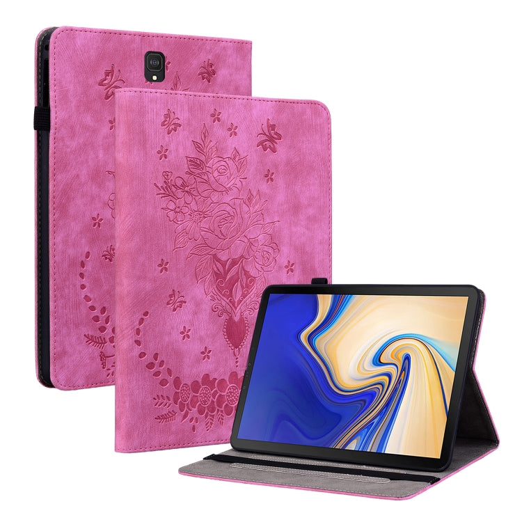 Custodia per tablet in pelle goffrata farfalla rosa, For Samsung Galaxy Tab S5e/T720/T725, For Samsung Galaxy Tab A 10.1 2019 T510, For Samsung Galaxy Tab A 8.0 2019 T290, For Samsung Galaxy Tab S4 10.5 SM-T830