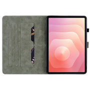 Custodia tablet in pelle goffrata rosa per Galaxy Tab S11
