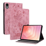 Custodia tablet in pelle goffrata rosa per Galaxy Tab S11