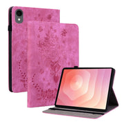 Custodia tablet in pelle goffrata rosa per Galaxy Tab S11