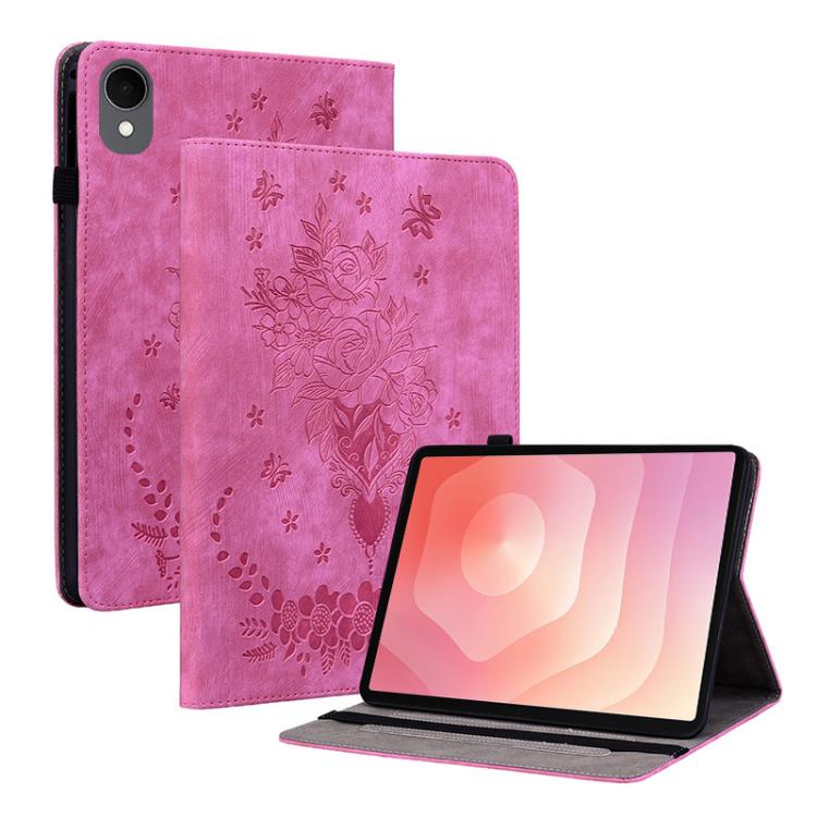 Custodia tablet in pelle goffrata rosa per Galaxy Tab S11