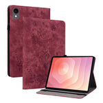 Custodia tablet in pelle goffrata rosa per Galaxy Tab S11