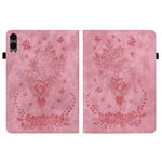 Custodia tablet in pelle goffrata rosa per Galaxy Tab S11