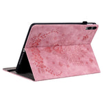 Custodia tablet in pelle goffrata rosa per Galaxy Tab S11