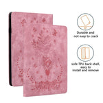 Custodia tablet in pelle goffrata rosa per Galaxy Tab S11