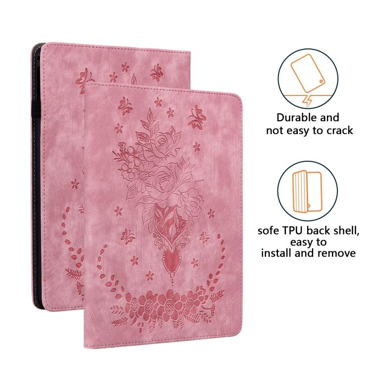 Custodia tablet in pelle goffrata rosa per Galaxy Tab S11