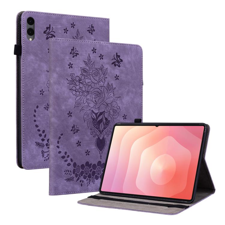 Custodia tablet in pelle goffrata rosa per Galaxy Tab S11
