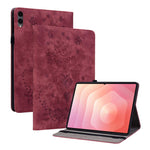Custodia tablet in pelle goffrata rosa per Galaxy Tab S11