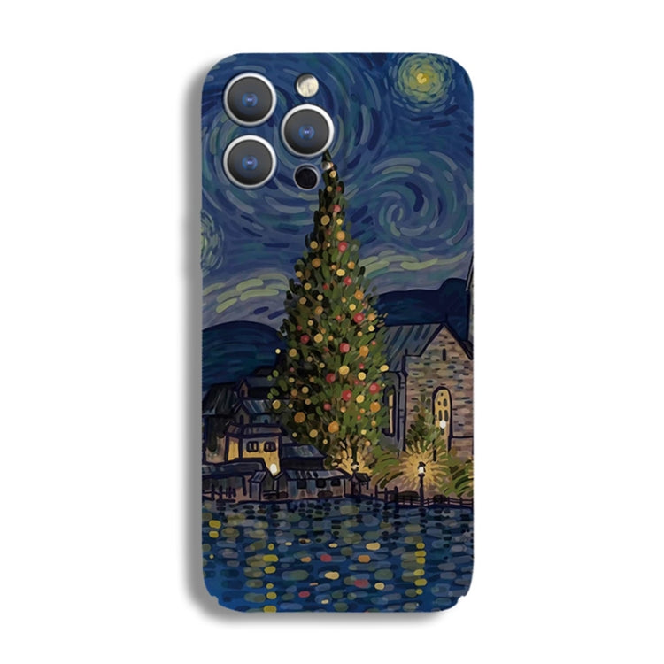 Cassa del telefono del PC del modello della pittura a olio del foro preciso, For iPhone 12 Pro Max, For iPhone 12 Pro
