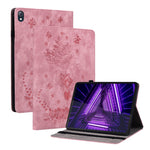 Custodia per tablet in pelle goffrata farfalla rosa, For Lenovo Tab M10 10.1 3rd Gen, For Lenovo Tab M10 Plus 10.6 3rd Gen, For Lenovo Legion Y700, For Lenovo Tab K10