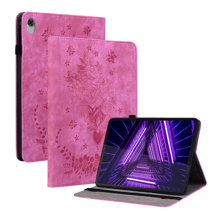 Custodia per tablet in pelle goffrata farfalla rosa, For Lenovo Tab M7 3rd Gen, For Lenovo Tab P11 TB-J606F, For Lenovo Tab M10 HD 2nd Gen TB-X306X, For Lenovo M10 Plus